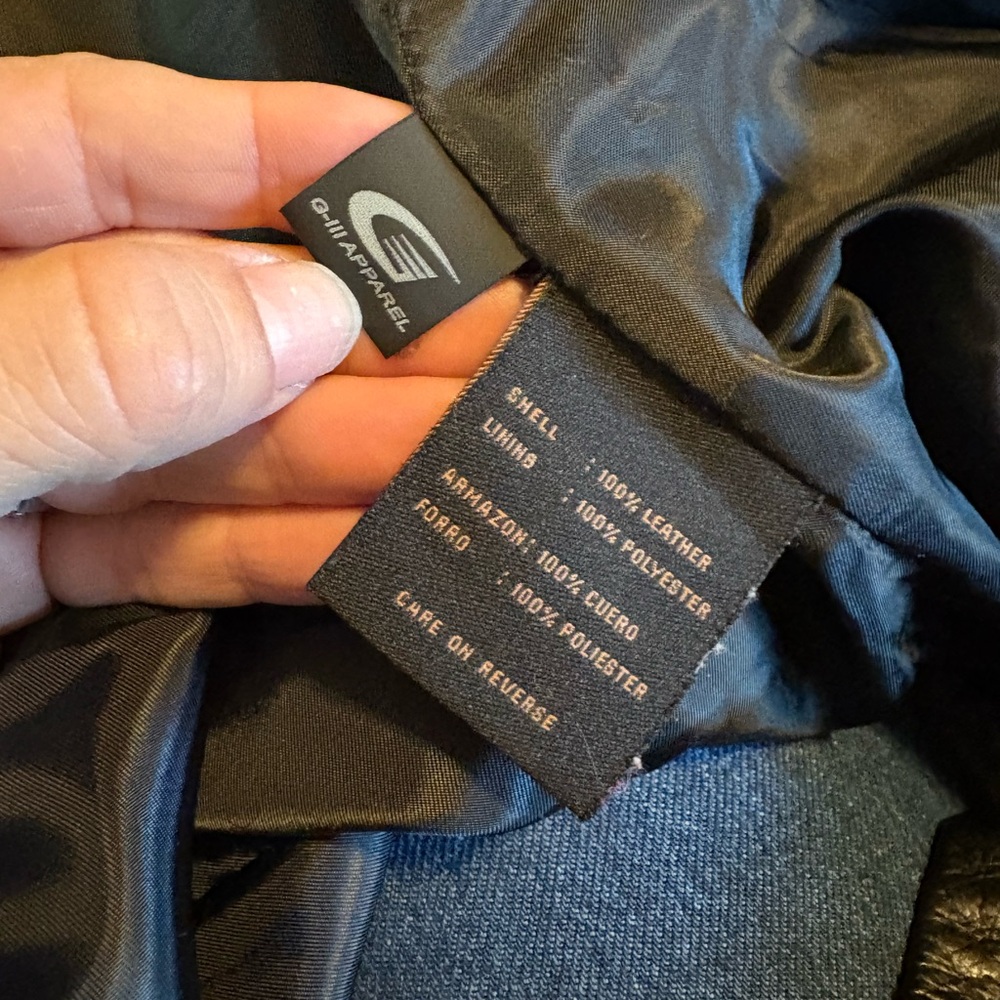 Euc 🖤 SIENA Genuine Leather Button Front‎ Coat – Women’s Small y2k - Picture 6 of 7